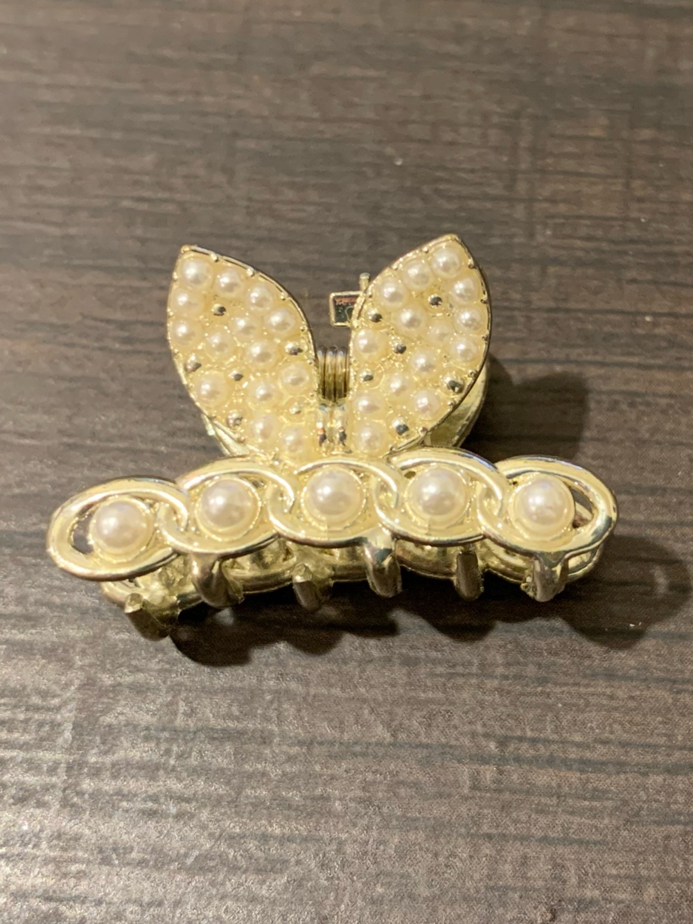 Gold Pearl Bunny Hair Clip - Women Jewelry